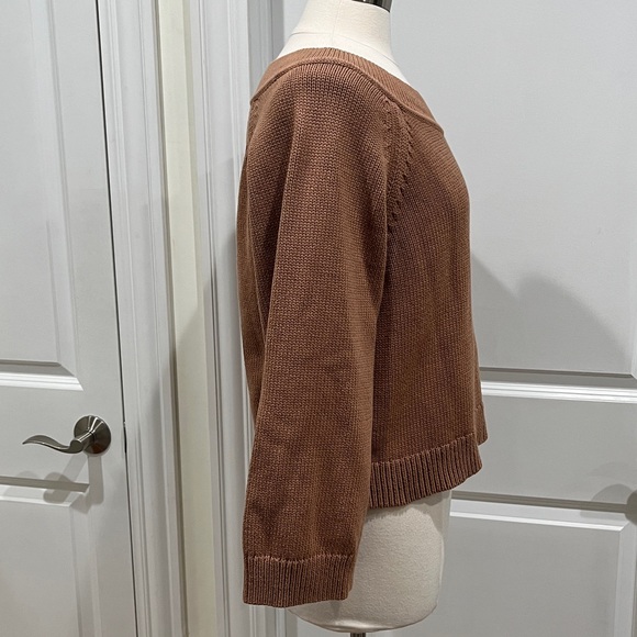 J. Crew relaxed sleeve Boatneck Beach sweater‎ 100% cotton - Picture 4 of 15